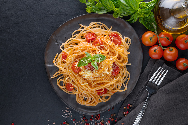 Spaghetti met Parmezaanse kaas