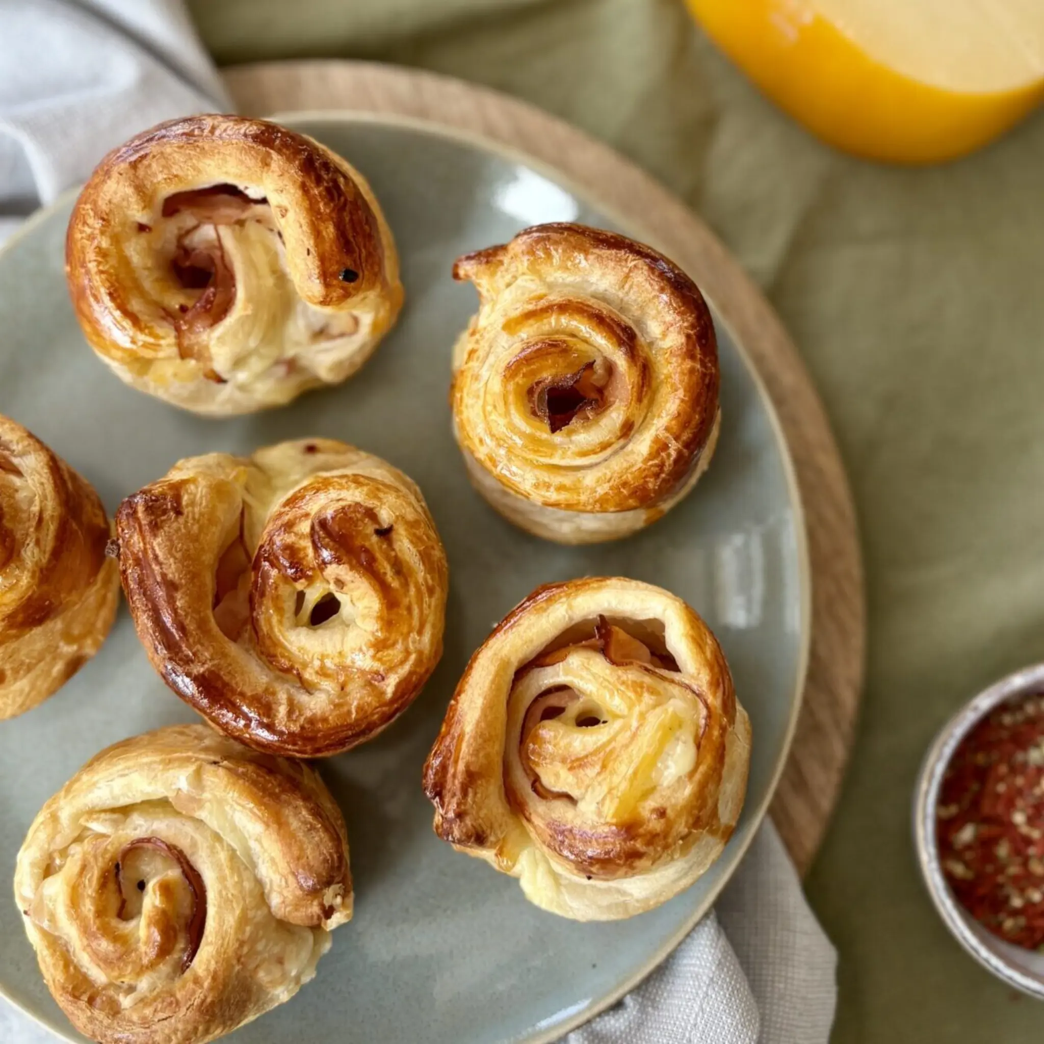 Croissantbollen met graskaas